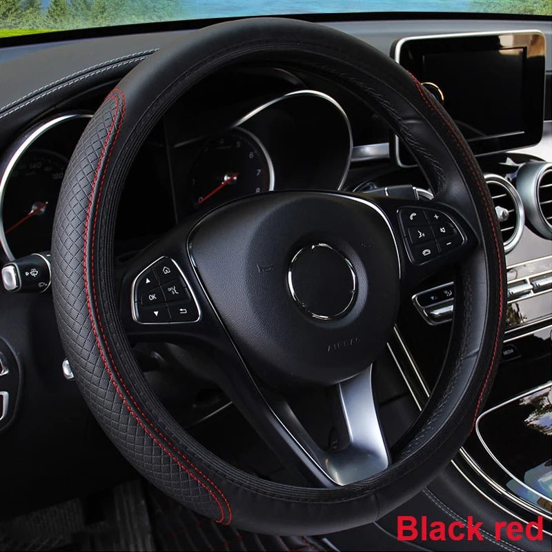 Husă Volan Universală Microfiber — Protecție Anti-alunecare 37-39cm - Accesorii Auto | GadgetAuto.ro