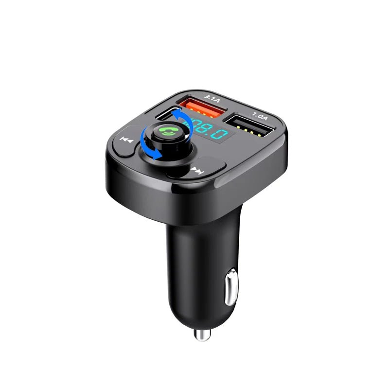 Transmițător FM Bluetooth 5.0 Auto — Kit Handsfree, Dual USB, MP3 Player - Accesorii Auto | GadgetAuto.ro