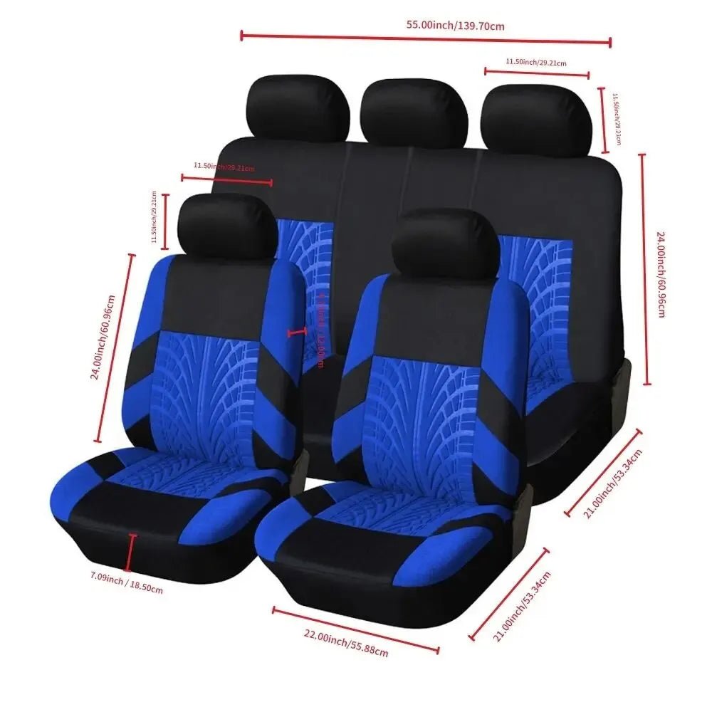 Huse Auto Complete — Set 9 Piese Universal pentru Sedan, SUV, Van