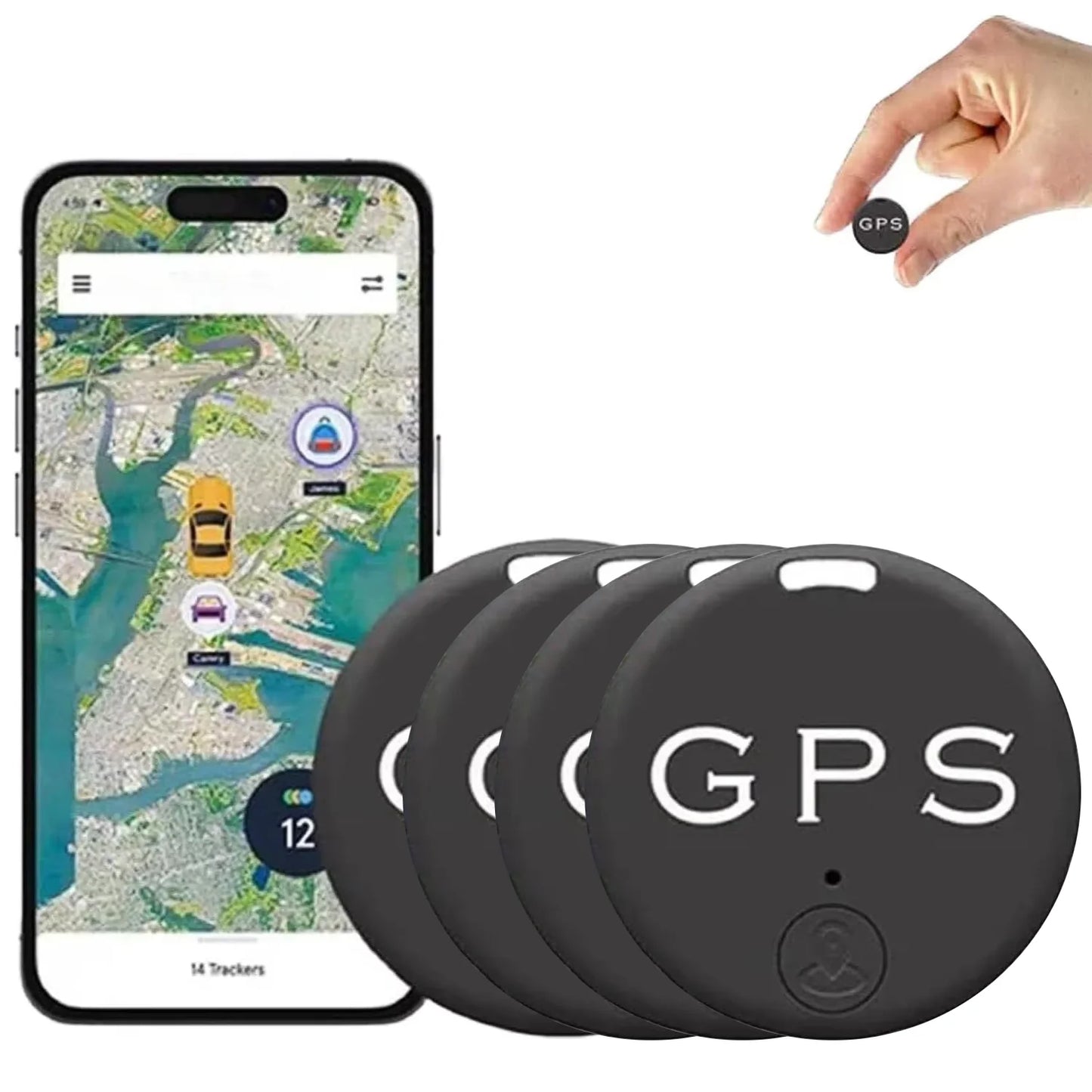 GPS Tracker Auto Mini — Localizator Bluetooth Anti-Pierdere cu Magnet