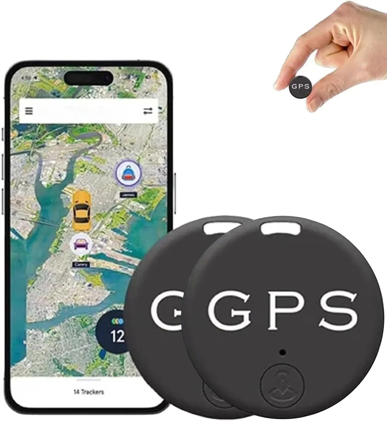 GPS Tracker Auto Mini — Localizator Bluetooth Anti-Pierdere cu Magnet