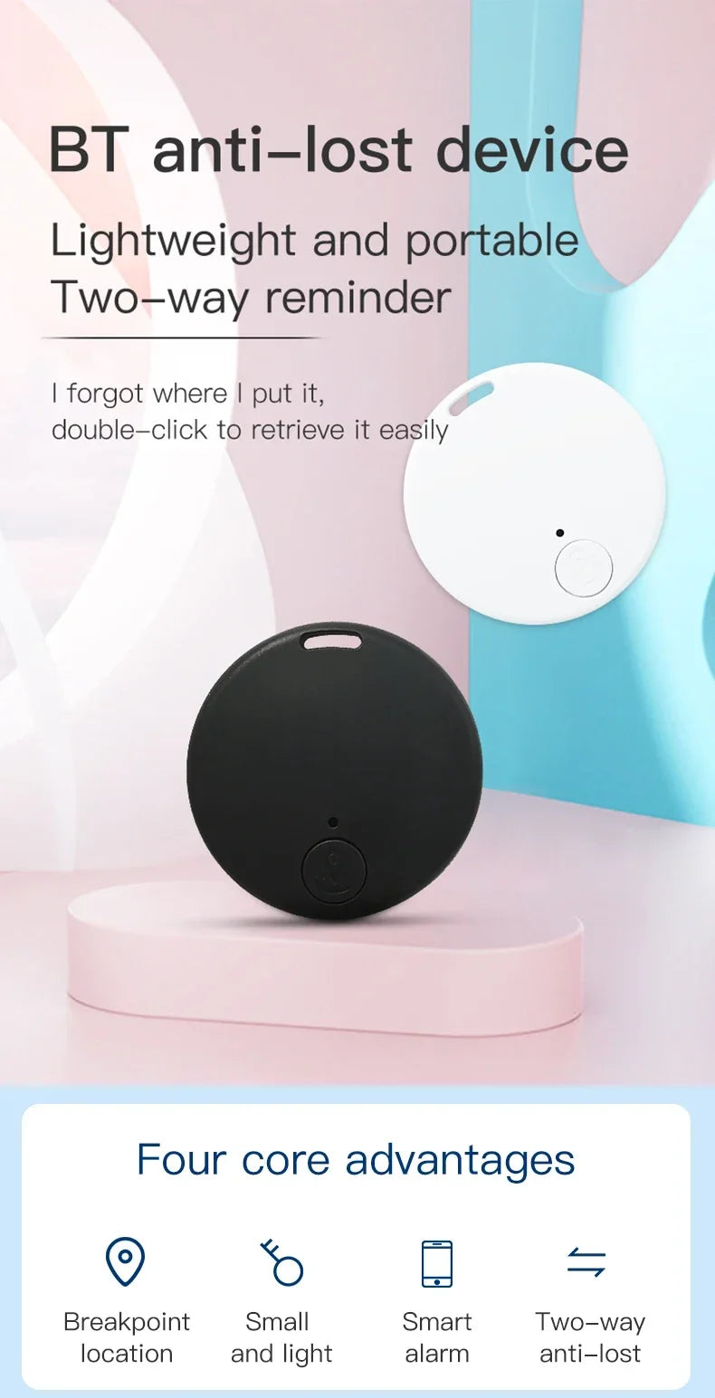 GPS Tracker Auto Mini — Localizator Bluetooth Anti-Pierdere cu Magnet