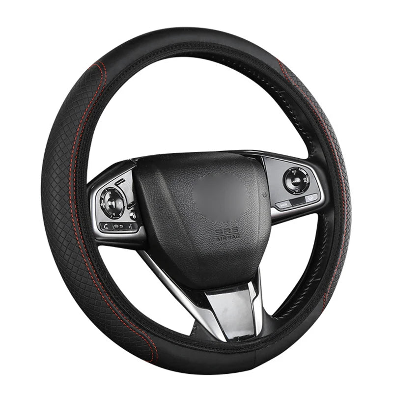 Universal Microfiber Steering Wheel Cover — Anti-slip Protection 37-39cm