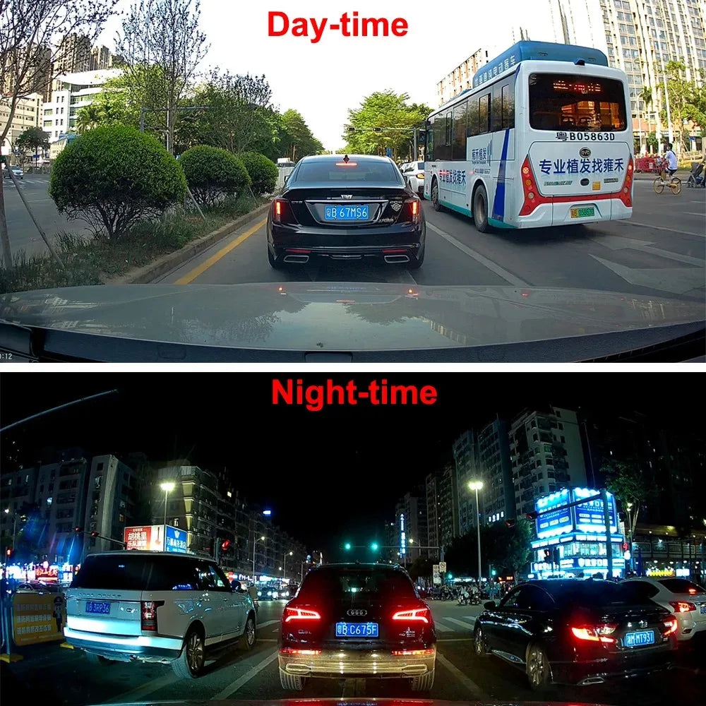 Camera Auto DVR 4K WiFi — Dash Cam cu Monitor Parcare 24H și Control App