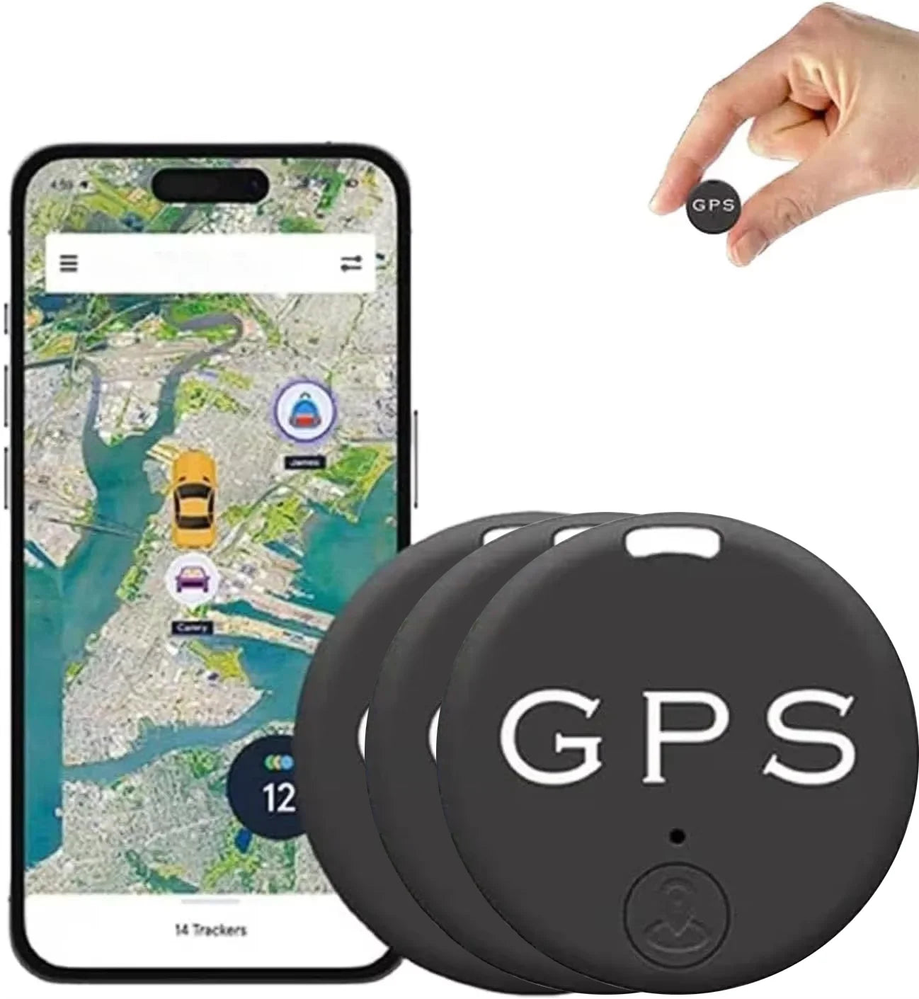 GPS Tracker Auto Mini — Localizator Bluetooth Anti-Pierdere cu Magnet