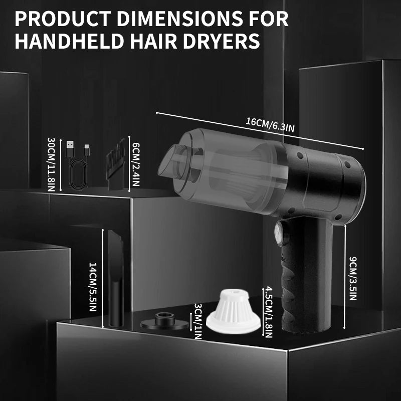 Aspirator wireless compact pentru interior mașină