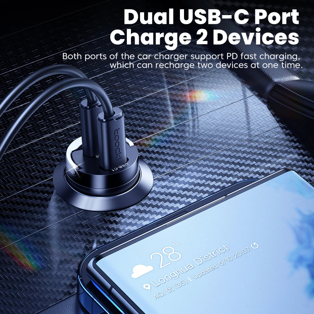 45W USB-C Fast Car Charger