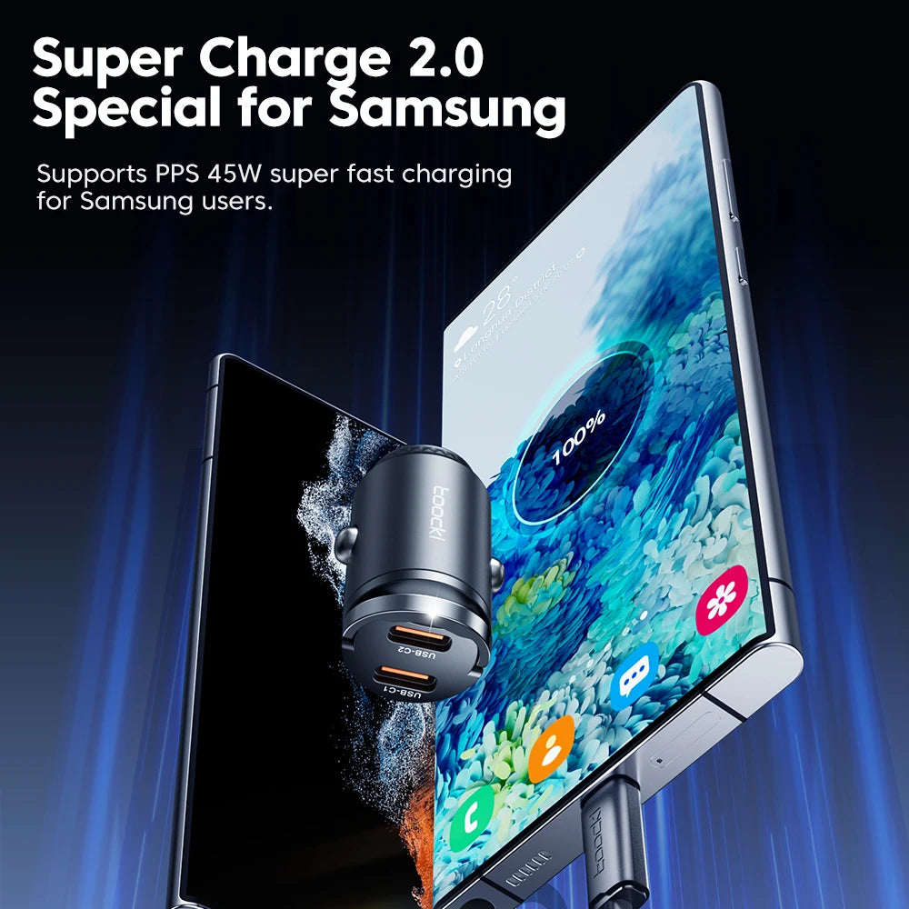 45W USB-C Fast Car Charger
