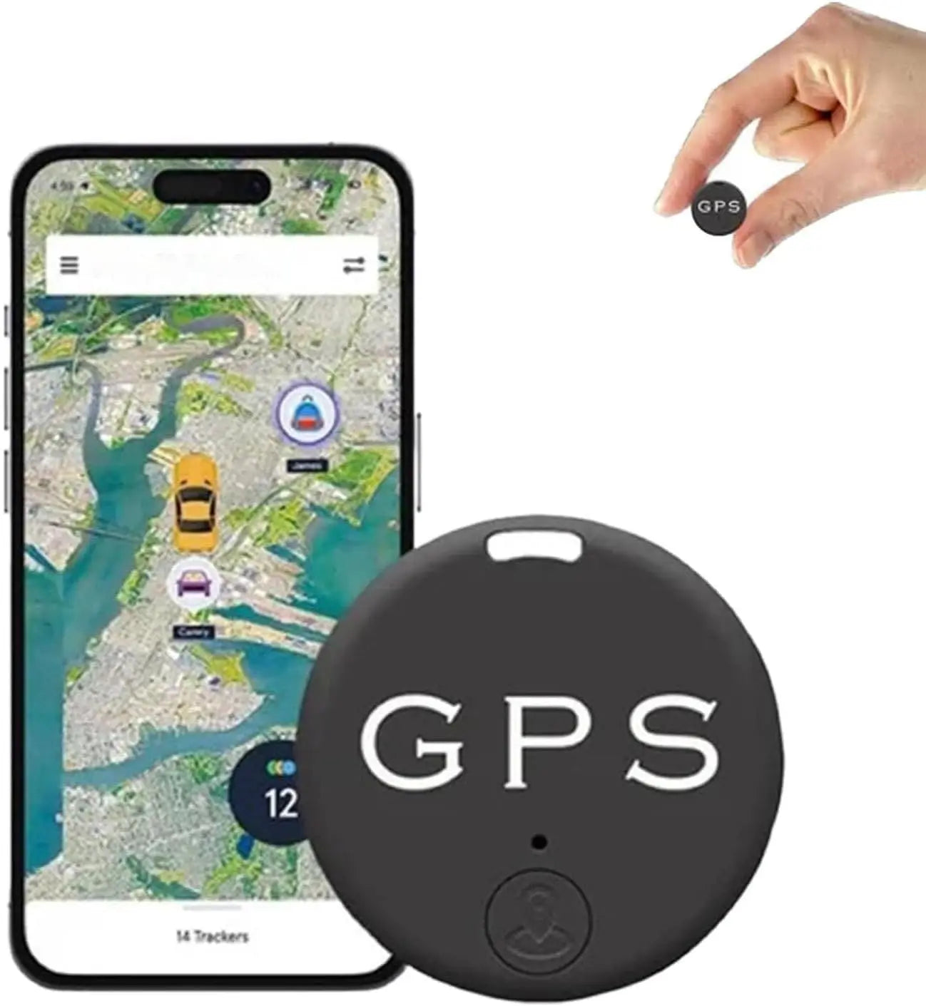 GPS Tracker Auto Mini — Localizator Bluetooth Anti-Pierdere cu Magnet