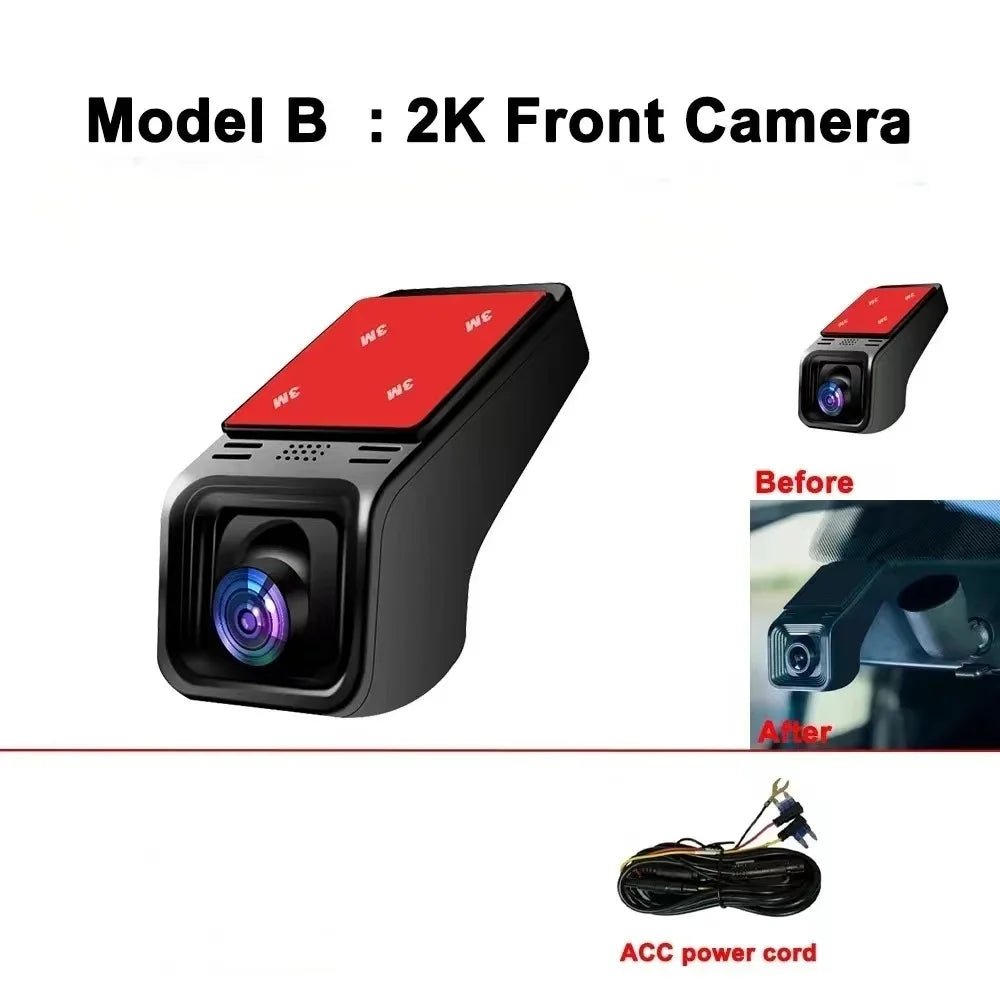 Camera Auto DVR 4K WiFi — Dash Cam cu Monitor Parcare 24H și Control App - Accesorii Auto | GadgetAuto.ro