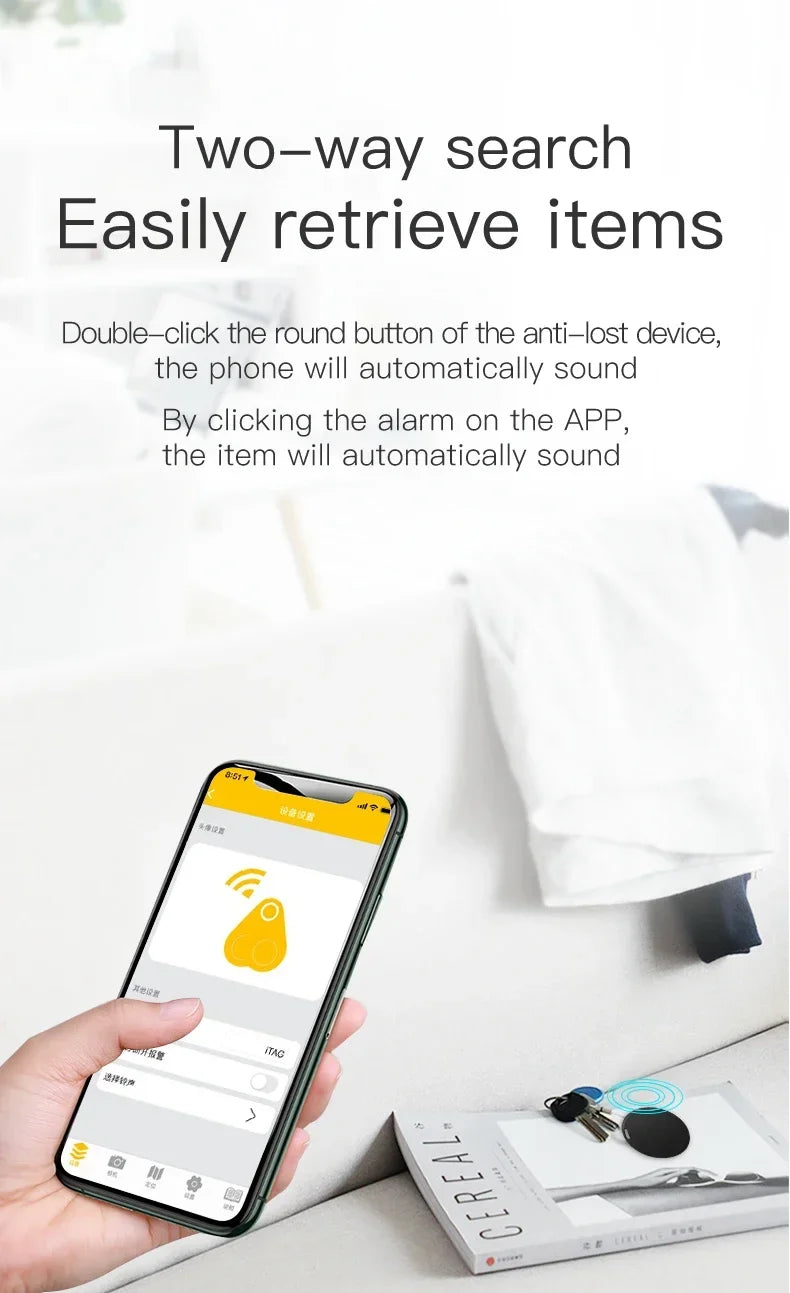 GPS Tracker Auto Mini — Localizator Bluetooth Anti-Pierdere cu Magnet